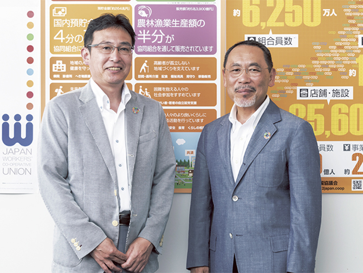 勝又博三さん(右)と古村伸宏さん