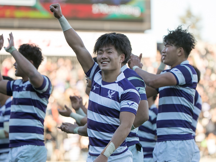 ラグビー決勝天理明治4