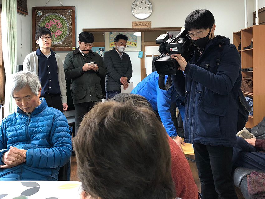 韓国から取材