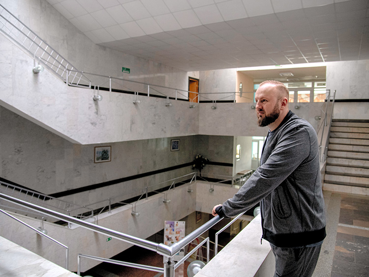 Yury Lukashenia, who is on his sixth trip to the spa at the salt mine at the National Speleotherapy Clinic in Salihorsk, Belarus, April 12, 2019. In Belarus and across the former Soviet Union, the suggestion of a visit to the salt mines generally evokes grim memories of prison camps. Today, however, the Belarus mines have been rebranded as a health cure. “It is much better to spend two or three weeks in a salt mine than sitting on a yacht,