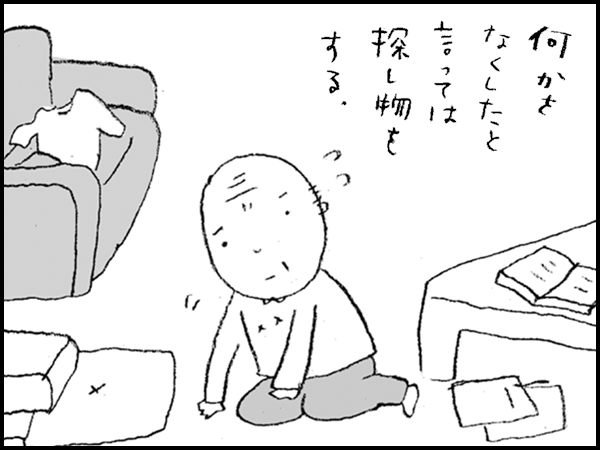 何かをなくしたと言っては探し物をする。