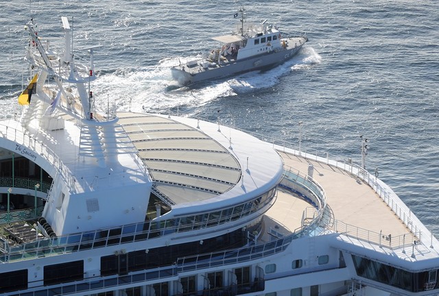 游轮新冠病毒感染者中3人为日本籍