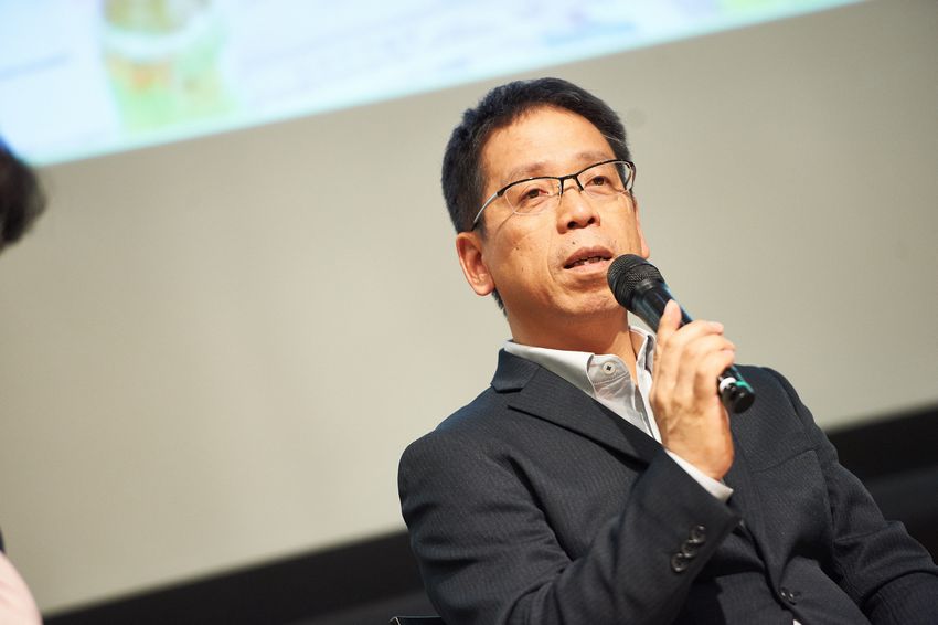 イベントで話す福田人志さん