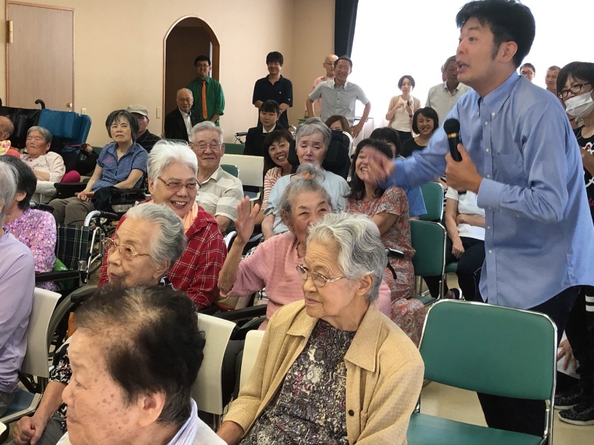 レギュラーと介護施設のみなさん