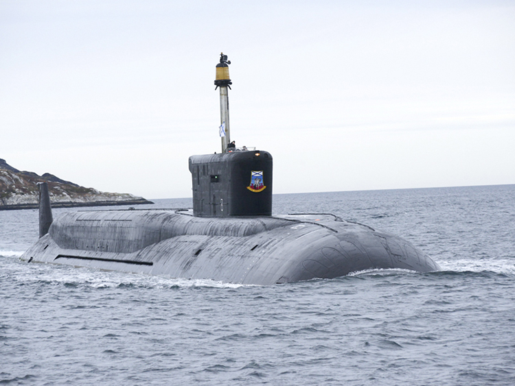 ロシア海軍の戦略原潜ユーリー・ドルゴルスキー(写真提供:ロシア国防省)