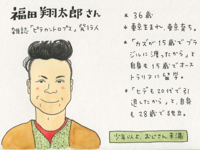 ド派手なサッカー雑誌をひとりで作る「ピュアなモヒカン男」福ちゃん