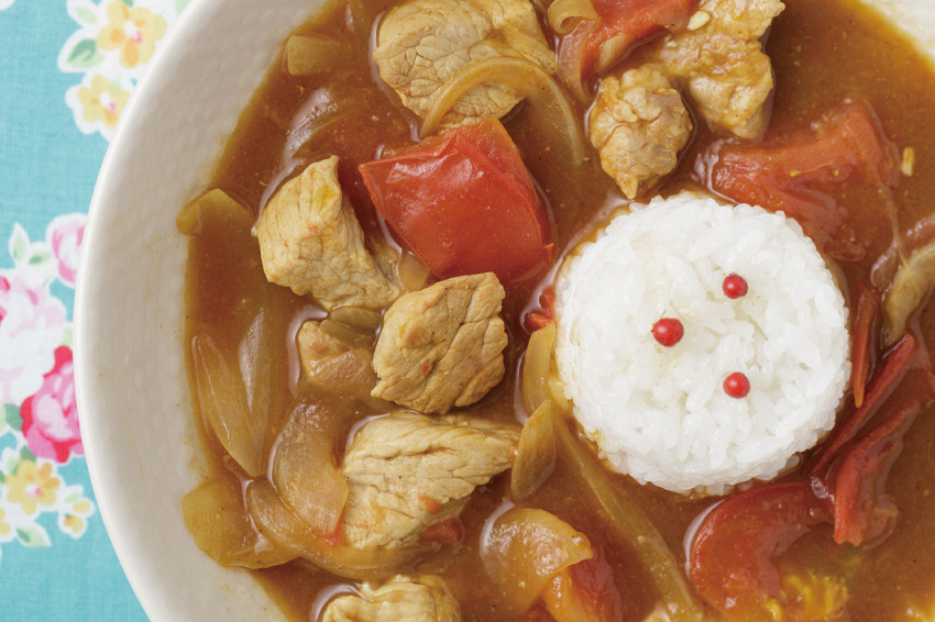 豚肉とトマトのカレー