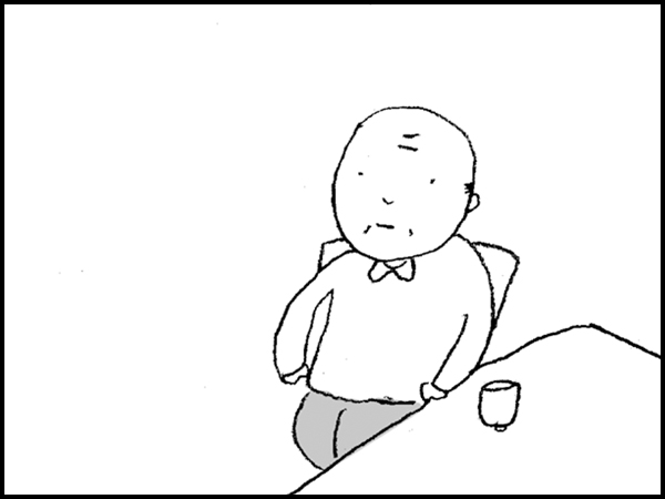 娘をみつめる父