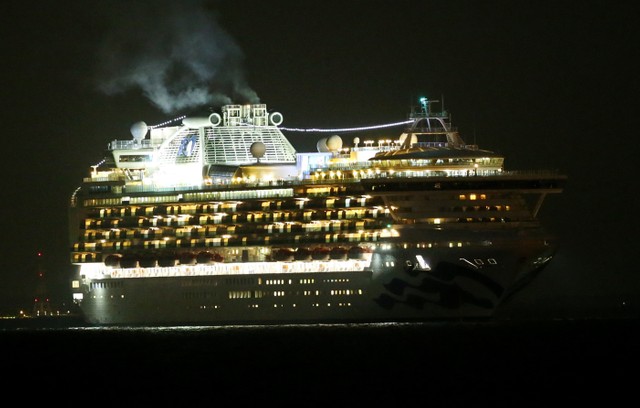 游轮新冠病毒感染者中3人为日本籍