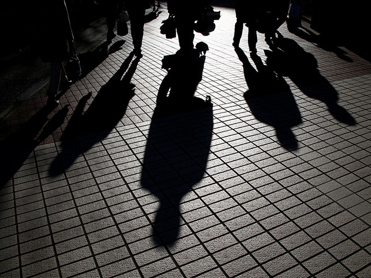 東京の金融街で。2017年1月に撮影(ロイター/Kim Kyung-Hoon)