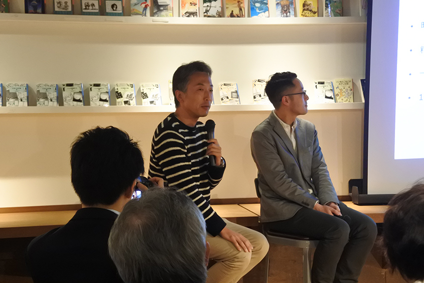 トークイベントで話す前田隆行さん