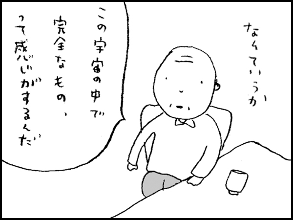 「なんていうか この宇宙の中で完全なもの、って感じがするんだ」