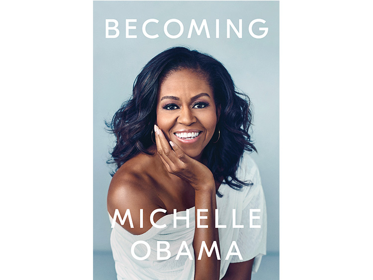 2018年11月13日に発売されるミシェル・オバマの回想録「Becoming(原題)」の表紙=Crown via The New York Times/c2018 The New York Times。前ファーストレディーは、マドンナばりの本のプロモーションツアーで公の場に戻ってくる