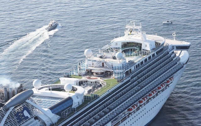 游轮新冠病毒感染者中3人为日本籍