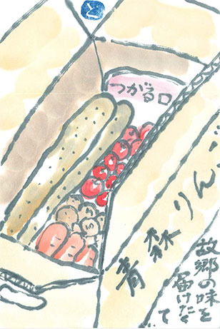 190108絵手紙_故郷の味