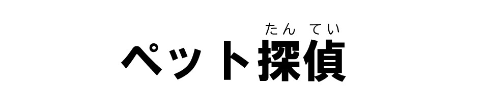 ペット探偵の画像