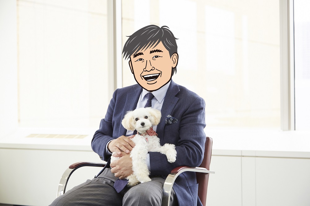 愛犬の登場に、部下から「かわいい!」の声