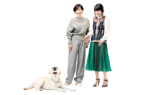 お友達になったのは最近なんです(滝川さん)。保護動物のこと教えてくださいって、私がナンパしたんです(柴咲さん)