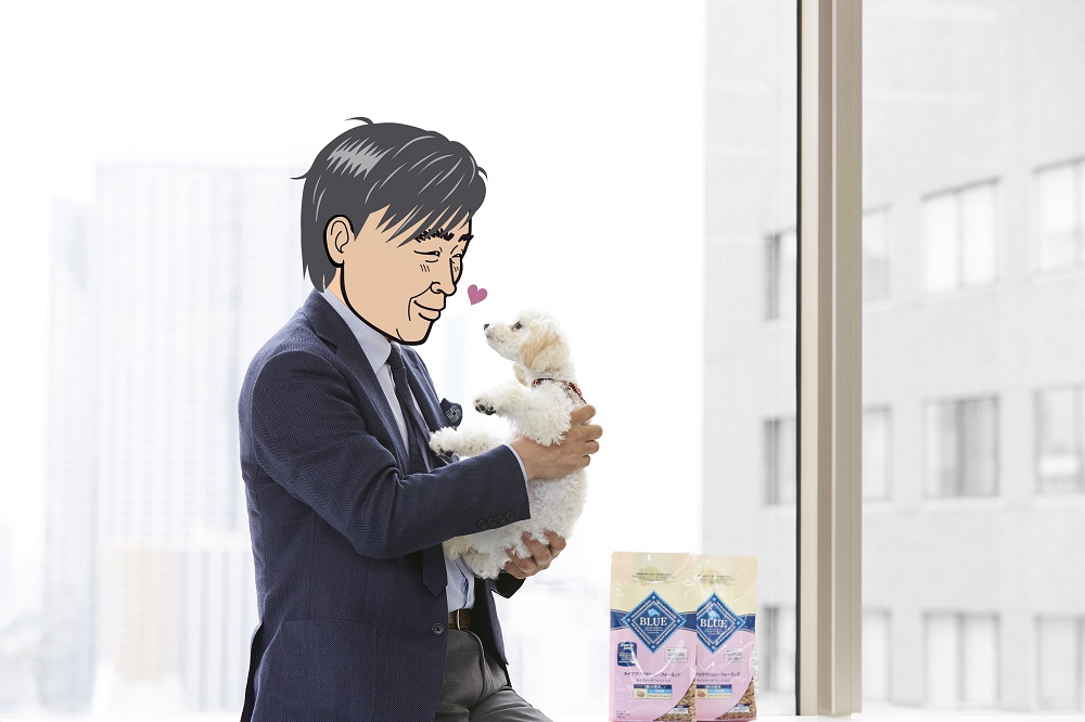 ラムと見つめ合うY部長。部下が知らない一面が垣間見えた