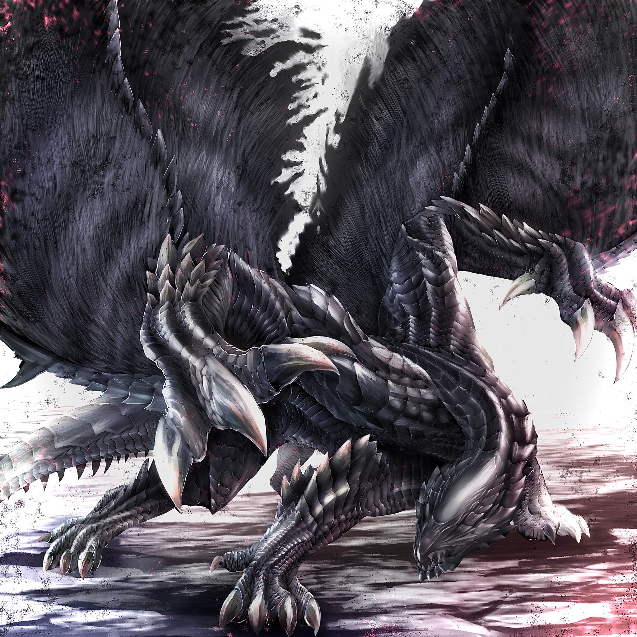 モンスターハンターのリオレウスを 家のふすまに描いてみた 墨絵のように背景となじんだ作品に驚き まいどなニュース