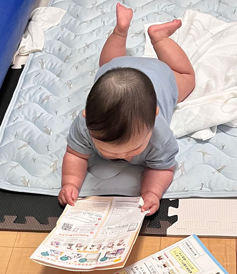 めっちゃ真剣にチラシ見てるわ 赤ちゃんの貫禄ある姿に爆笑 休みの日のオトンみたいw 可愛いけど笑った まいどなニュース めっちゃ真剣にチラシ見てるわ 赤ちゃんの貫禄ある姿に爆笑 休みの日のオトンみたいw 可愛いけど笑った まいどなニュース