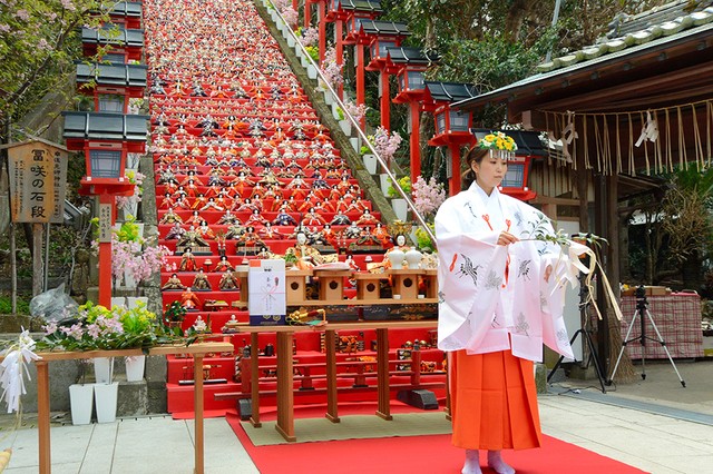 千葉·勝浦big女兒節 1800個人偶排滿神社臺階(視頻)