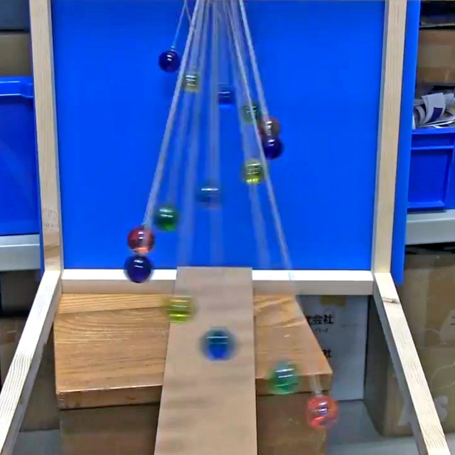 なにこれ不思議 波のように動く振り子 １分おきに整列 完璧な ペンデュラムウェーブ の動画が話題 まいどなニュース