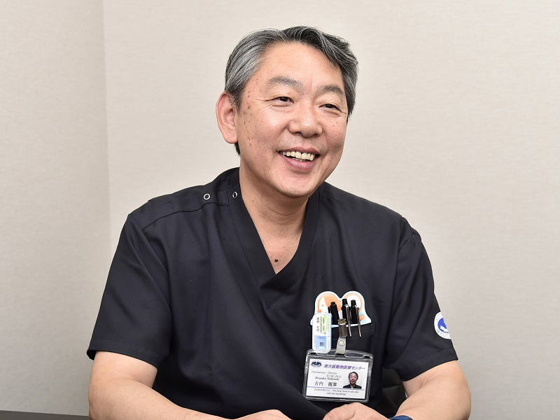 「かかりつけ獣医師と適切な栄養管理をすることが大切です」と話す吉内先生