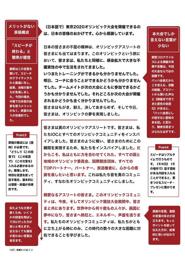 感謝の言葉多すぎ 雰囲気の良い言葉が飽和 バッハ会長のスピーチ 問題点 はどこ プロによる徹底解説が話題 まいどなニュース