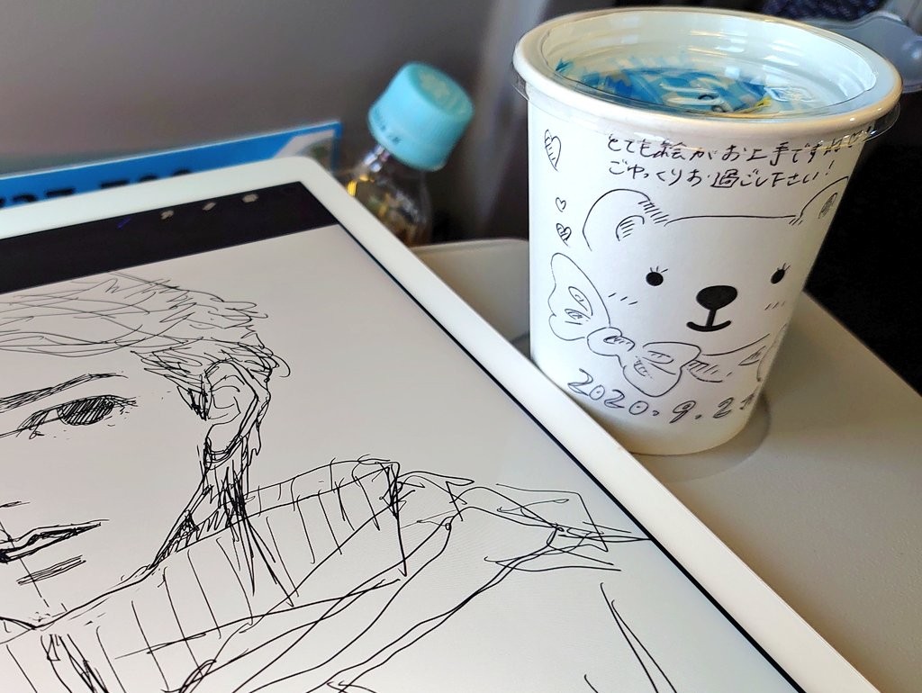 機内で目覚めるとcaさんからのサプライズ 感謝の気持ちをツイートしたら 本人にも届いていた まいどなニュース