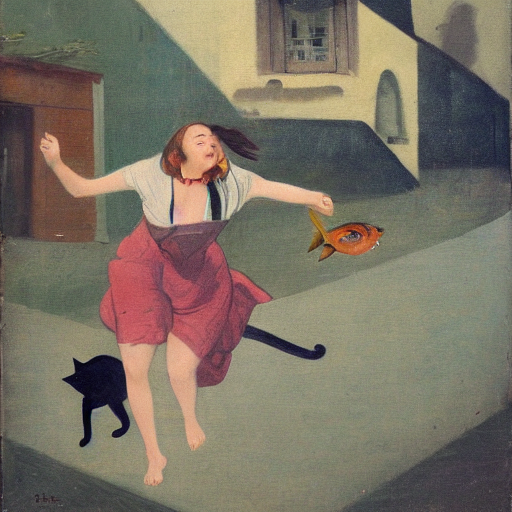 お魚くわえたドラ猫追っかけて… お絵描きAIに「サザエさん」オープニング曲を入力→なぜか半裸のインド人が猫と戯れる絵に｜まいどなニュース