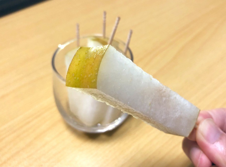 全農 梨はスティック型も食べやすいです の提案に 目からウロコ 皮を剥かなくても罪悪感なし まいどなニュース