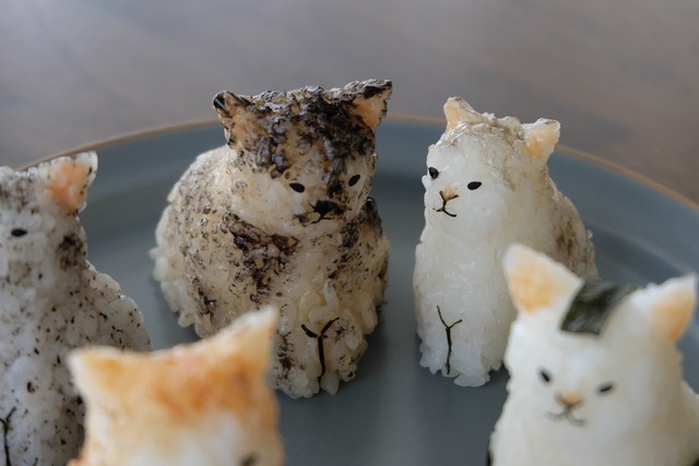 やさぐれ感が半端ない5匹の野良猫、実は「おにぎり」！？「かわいすぎ 