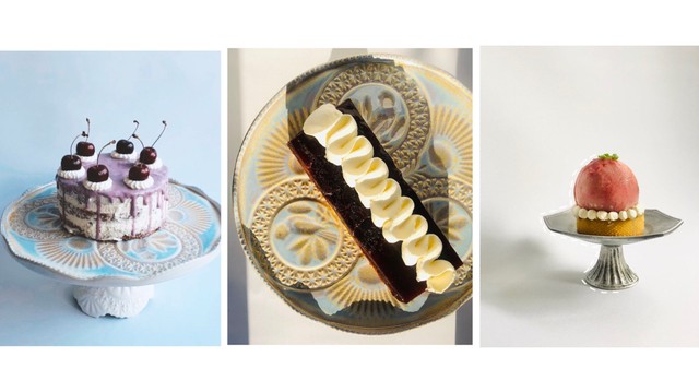 inuさんが作り出すケーキは、童話か絵本に出てきそうなシックで幻想的な佇まい（inuさんのTwitterより） 