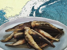 「背黒イワシの唐揚げ」には漁師町の酒が似合う