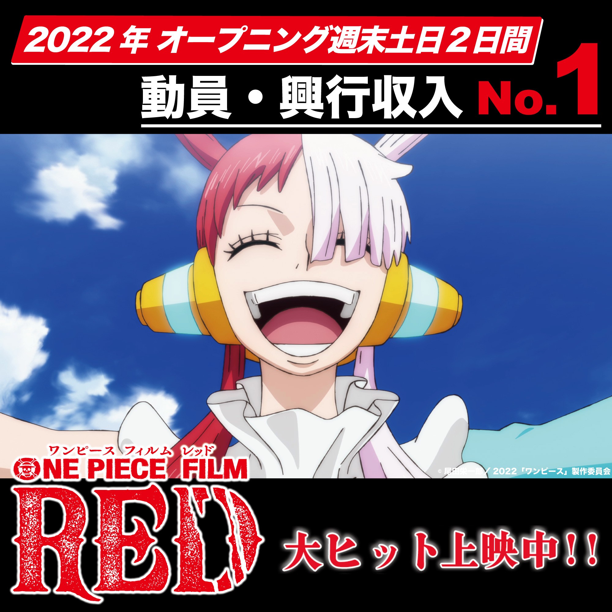 映画 One Piece コナン超え の好スタート 公開２日で１５７万人動員 興行収入２２ ５億突破 よろず ニュース