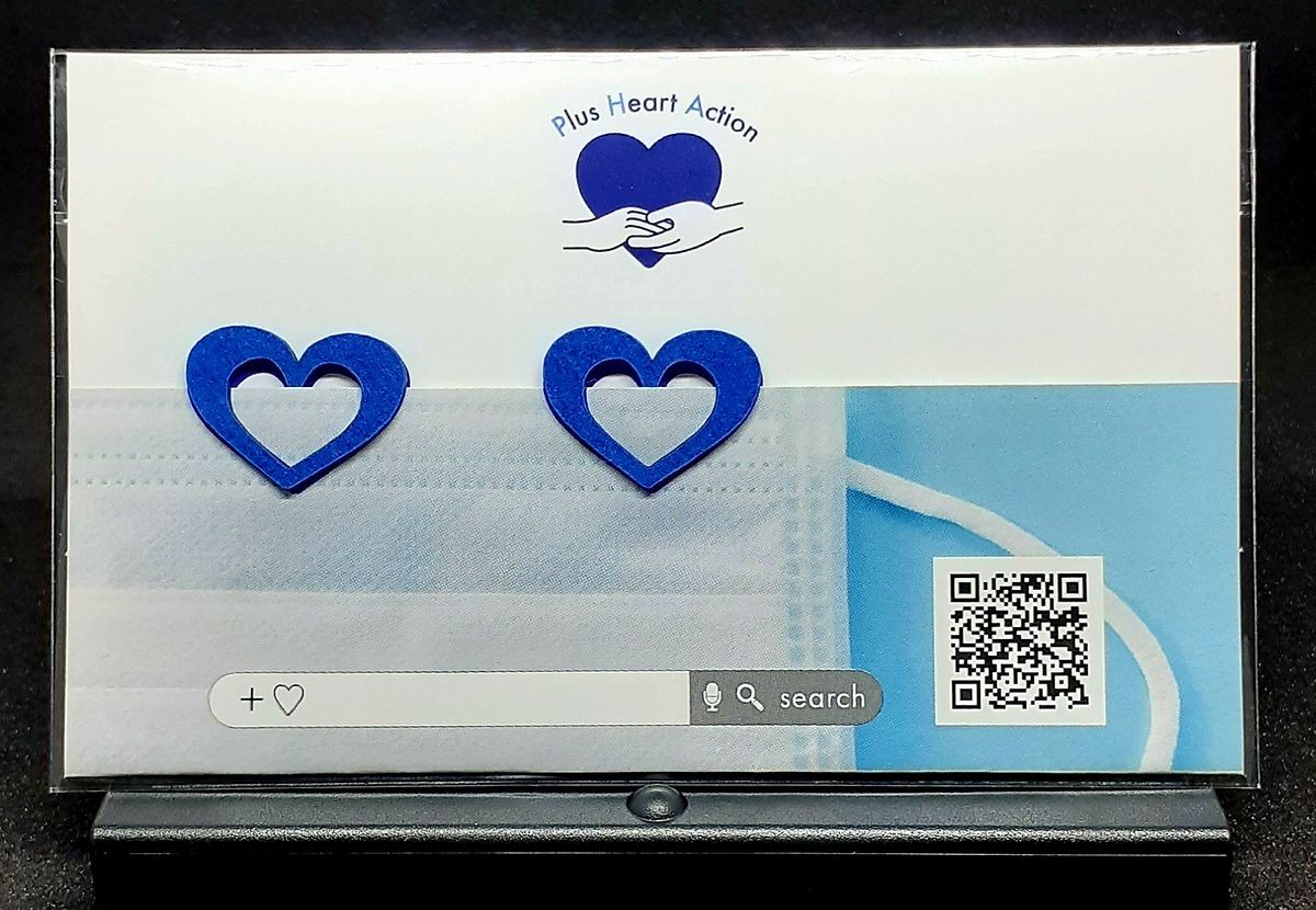 青いハートマーク をマスクに描き 支え合い の気持ちを表明 活動を始めた医療従事者たちの思い まいどなニュース 青いハートマーク をマスクに描き 支え合い の気持ちを表明 活動を始めた医療従事者たちの思い まいどなニュース