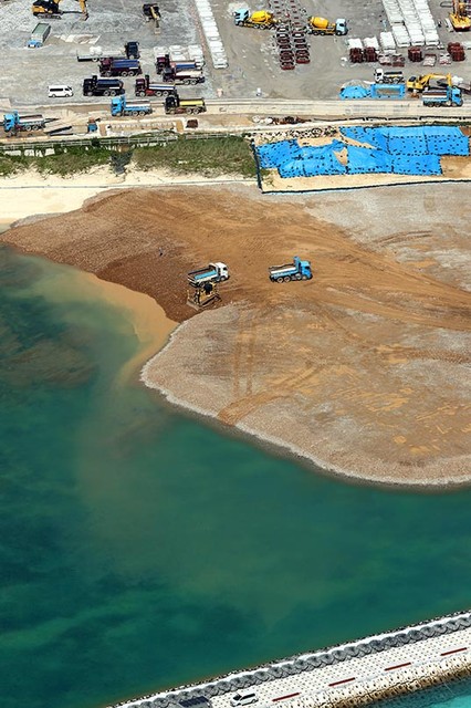 明显「无视」冲绳民意 政府仍继续边野古填海造陆工程