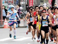 沿道から お帰り プリキュアランナーが2時間41分55秒の快走を披露 3年ぶり神戸マラソンで復活 まいどなニュース