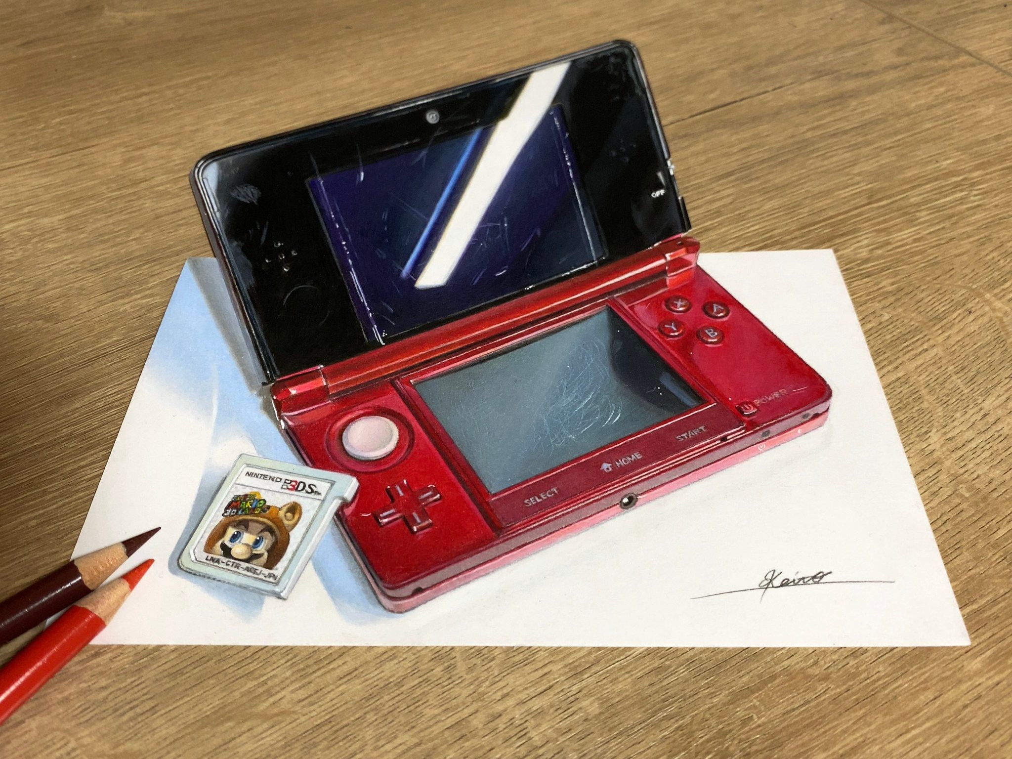 リアルすぎ 写真にしか見えない 色鉛筆で3ds描きました メイキング動画を見ても信じられない これが絵なんて 嘘だろ まいどなニュース