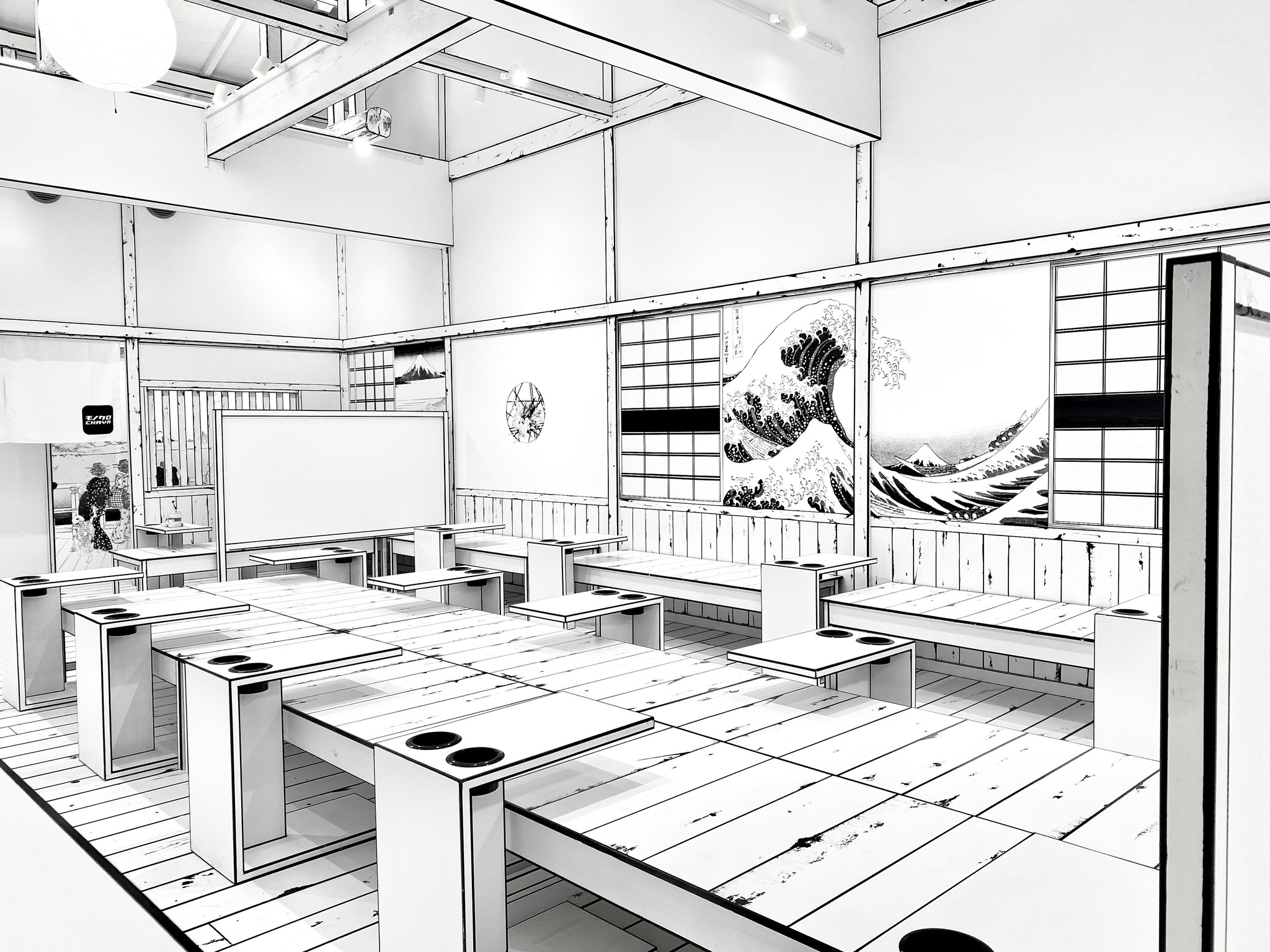 漫画の世界に入り込んだみたい 脳がバグる 金沢のカフェ オーナーが4カ月かけて手描き まいどなニュース
