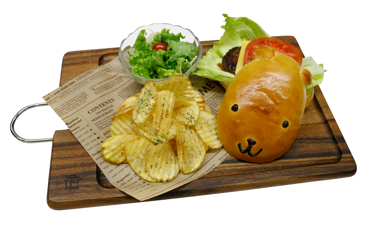 人気メニュー「カピバーガー」 1,200円(税込)
