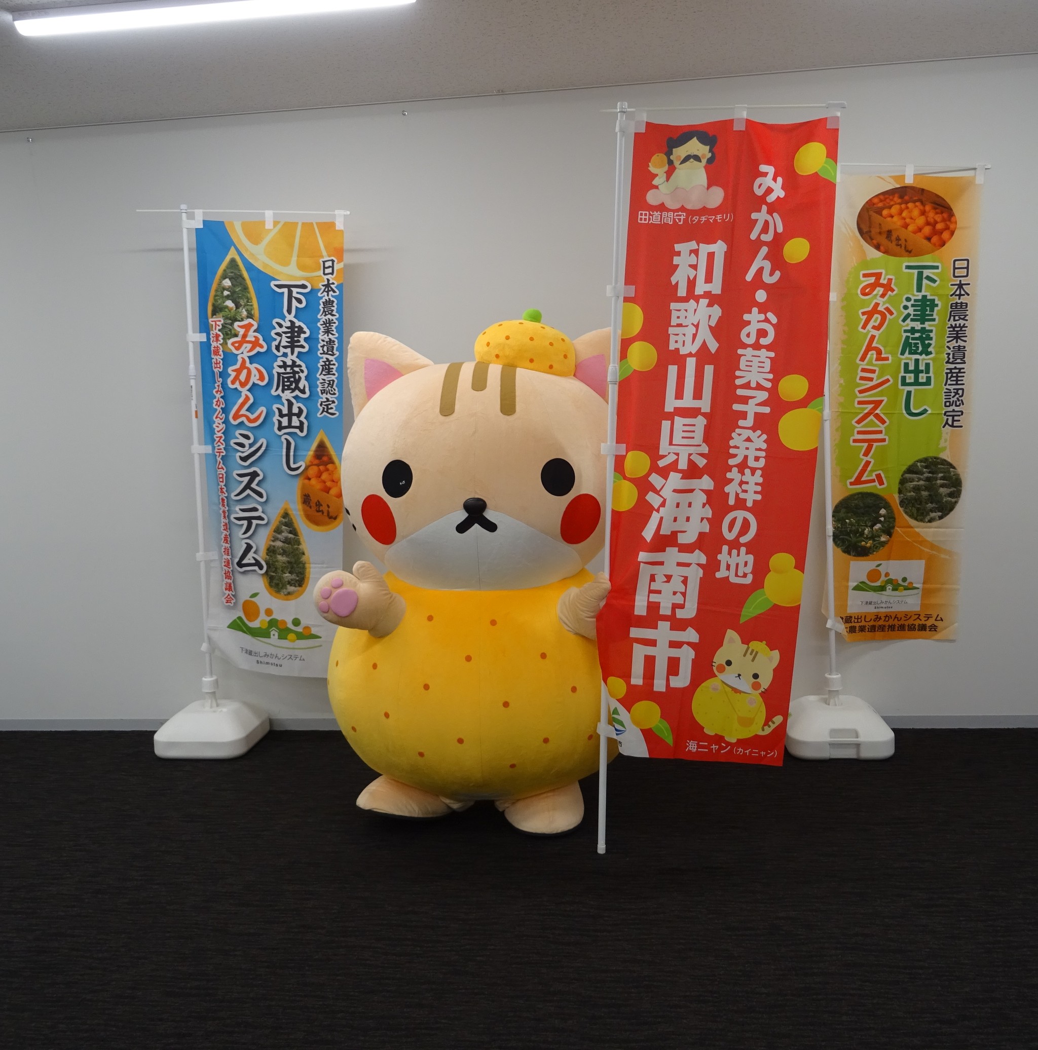 目指すは くまモン 和歌山県海南市が売り出し中の 海ニャン は小4女子のイラストから誕生 決して うみにゃん とは呼ばないでね まいどなニュース