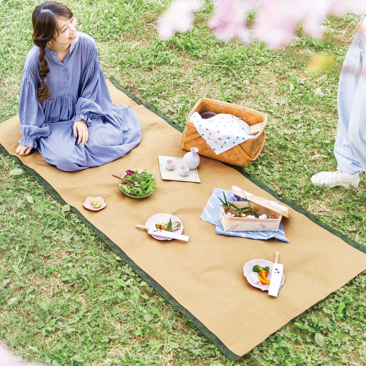 来年から花見の風景が変わるかも ブルーシートに代わる 畳シート 誕生 まいどなニュース