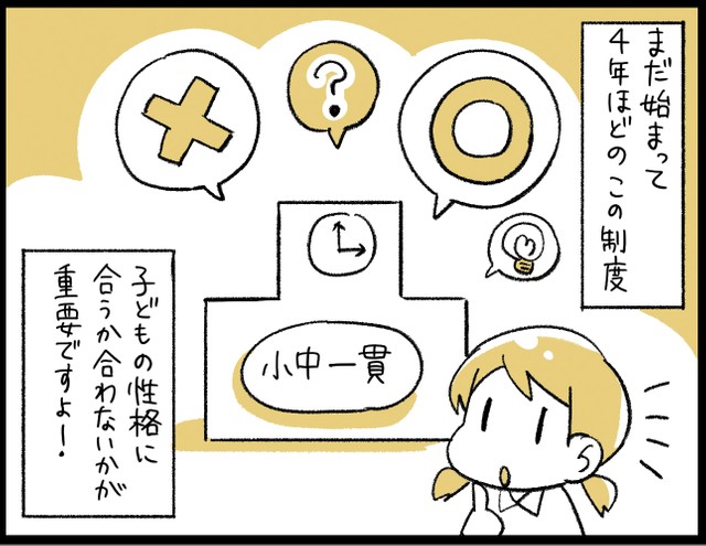 子どもの性格に合うか合わないかが学校選びのポイントのようです