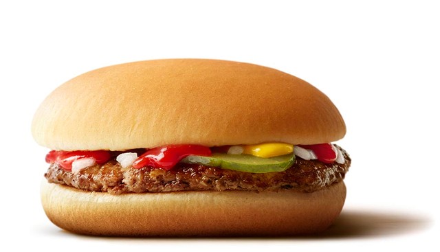 日本麦当劳的汉堡包(由日本麦当劳提供)