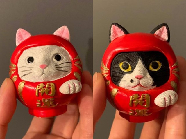 百均で買った招き猫がアラ不思議 ウチの猫そっくりに ペイントのコツをイラストレーターに聞いた まいどなニュース